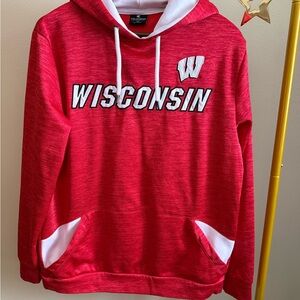 Colosseum Red Wisconsin Hoodie